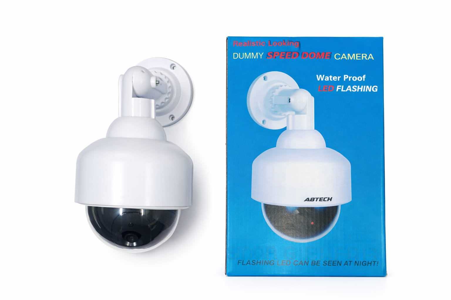 Dummy Dome Überwachungskamera mit LED (Attrappe)